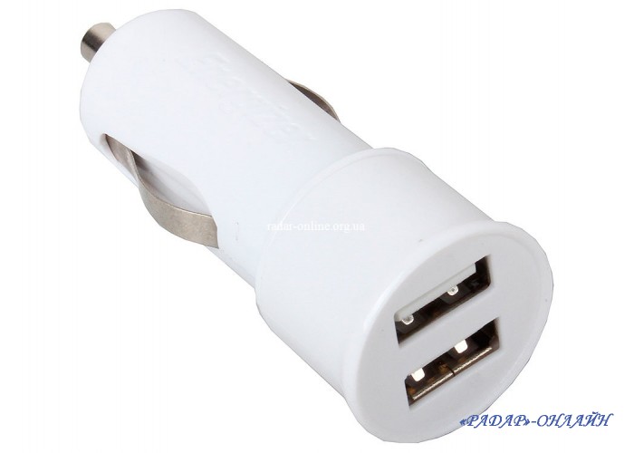 Автомобильное зарядное устройство 2гн / USB2.0 2,1А/1А