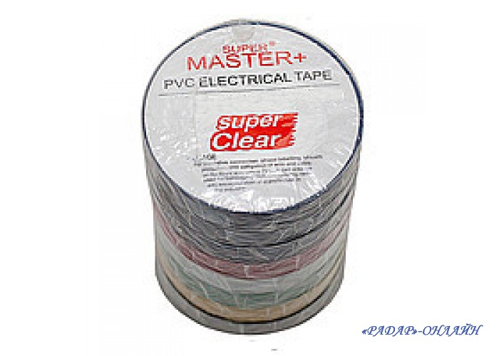 Стрічка ізоляційна ПХВ 17мм*21м SuperMaster