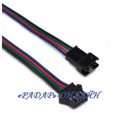 Комплект 4pin роз'ємів JST-SM з дротами 15см