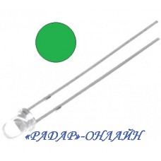 Світлодіод ARL-3014BGC 3мм зелений 7Кд