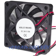 Вентилятор 24В 12В 7015 2pin 70х70x15мм