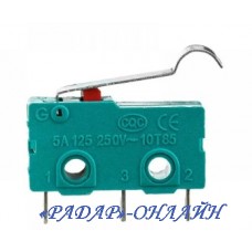 Перемикач з важелем 12мм з ізгибом mini