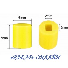 Кришка до кнопки N68 кругла жовта
