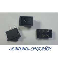 Перемикач 15x21 чорний (без підсвітки)