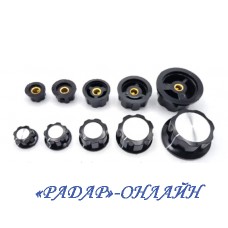 Ручка резистора D=33мм H=16мм d=6мм з гвинтом