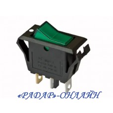 Перемикач 16x32 зелений (з підсвіткою)