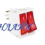 Переключатель N4 22x31 красный (два с подсветкой)