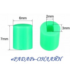 Кришка до кнопки N68 кругла зелена
