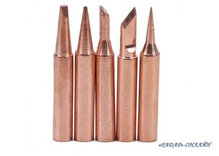 Набор медних жал для паяльников серии 900M-T (I, K, 3.2D, 2C, IS)