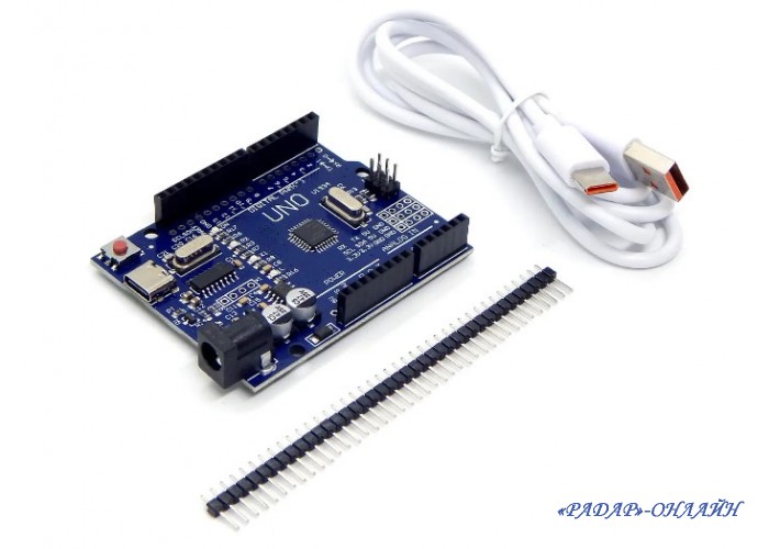 Відладочна плата Arduіno UNO R3 ATmega328PB Type-C + кабель
