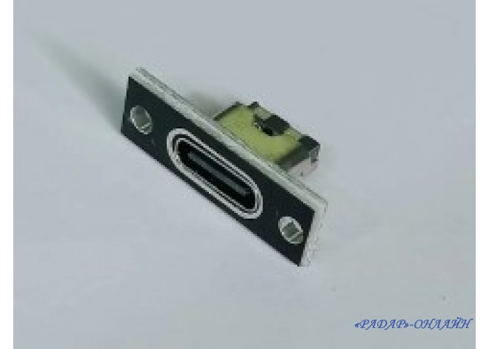 Розетка Type-C на панель 2-pin