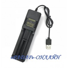 Зарядное устройство USB для 1-го аккумулятора 18650