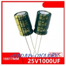 Конденсатор 1000мкФ 25В 10x17 105градусов SANYO
