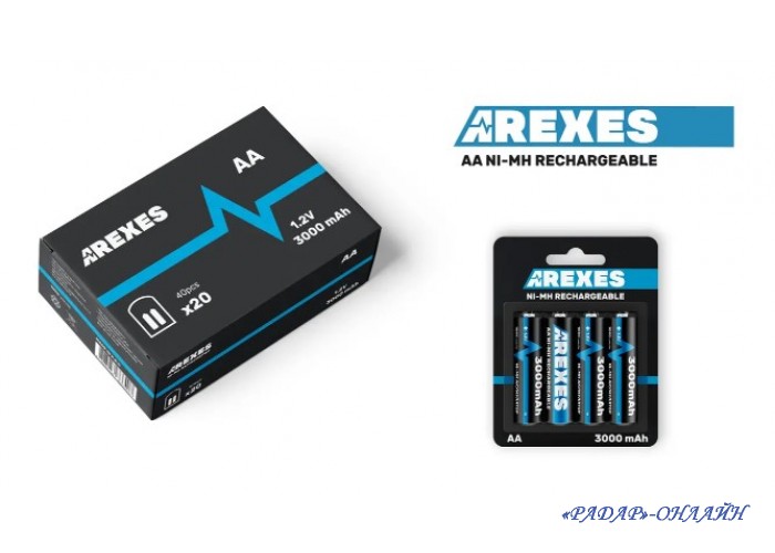 Аккумулятор R06 3000mAh Arexes