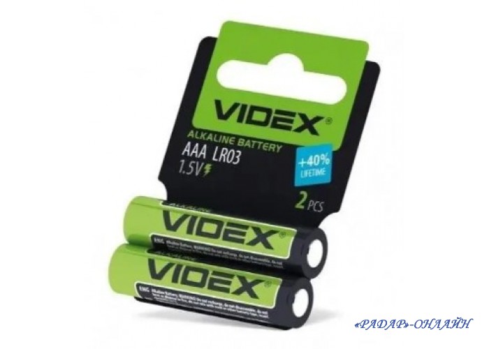 Батарея R03 Videx Alkaline