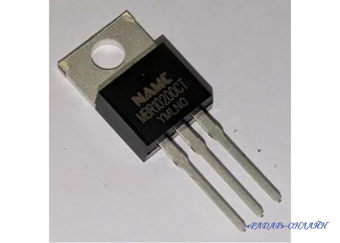 Діод Шотткі MBR 10200CT /TO-220/