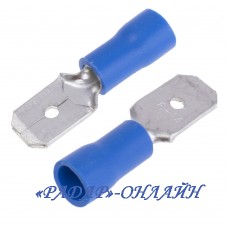 Наконечник SGE 6,3 штекер, синій