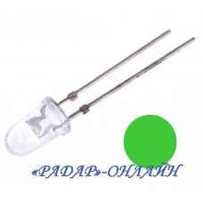 Світлодіод OSG5DA5A31A/12В 5мм зелений 4Кд