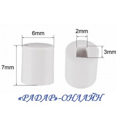 Кришка до кнопки N68 кругла біла