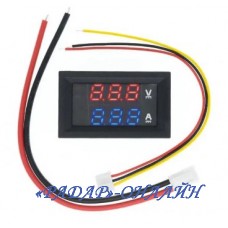 Вольтметр DC 0-100V+Амперметр 0-10А