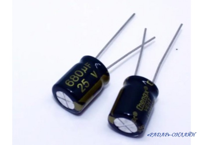 Конденсатор 680мкФ 25В 8x16 105градусов Chongx