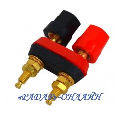 Гніздо блочне сдвоєне 4мм "банан"