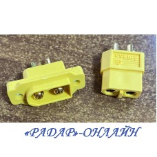 Разъем питания XT 60E-M (штекер монтажный+гнездо)