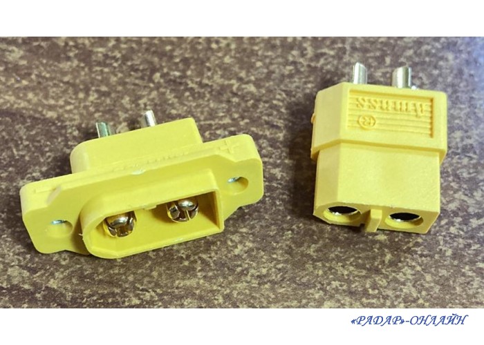 Разъем питания XT 60E-M (штекер монтажный+гнездо)