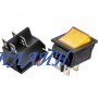 Переключатель N6а 22x31 желтый (сдвоенный с подсветкой)