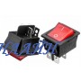Переключатель N6а 22x31 красный (сдвоенный с подсветкой)