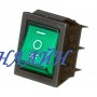Переключатель N16 22x31 зеленый (сдвоенный  с подсветкой)