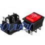 Переключатель N16 22x31 красный (сдвоенный с подсветкой)