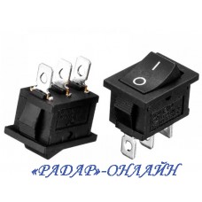 Перемикач N31а чорний 3 контакти 2 положення