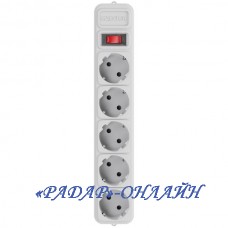 Сетевой удлинитель 3м 5 розеток 10А