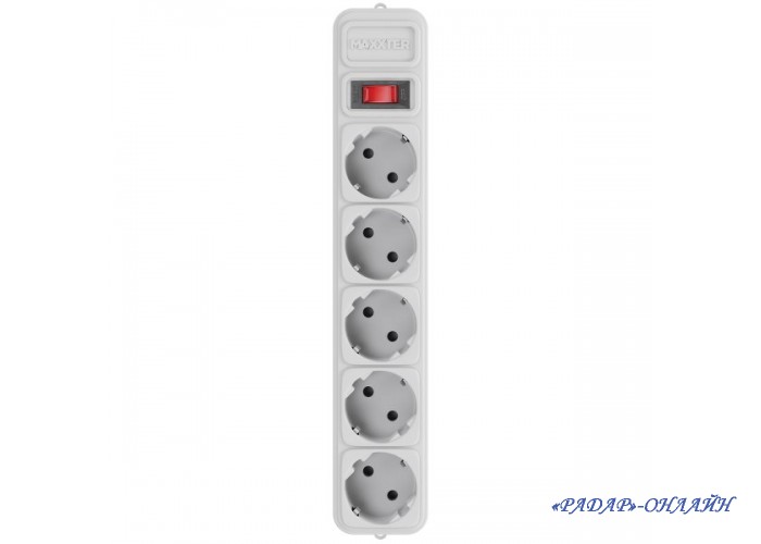 Мережевий подовжувач 3м 5 розеток 10А