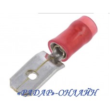 Наконечник SGE 6,3 штекер, красный