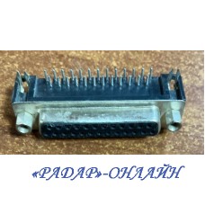 Разъем DBR25-F розетка угловая (DHP8-25F)