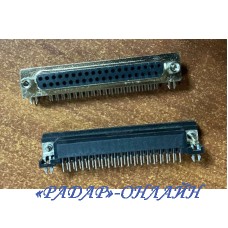Разъем DBR37-F розетка угловая (DHP8-37F)