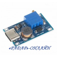 Модуль MT3608 DC-DC преобразователь повышающий (Type-C)