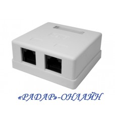 RJ-45 (8P8C) 2 гнізда (швидкий монтаж)