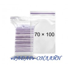 Пакет 70х100мм (100шт) zip-lock