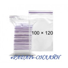 Пакет 100х120мм (100шт) zip-lock