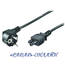 Шнур сеть 220В 1,8м 3x0,75мм2, для ноутбука