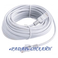 Шнур Патч-корд прямий 10м(к.-св/хаб)