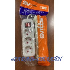 Мережевий подовжувач 3м 3 розетки 15А