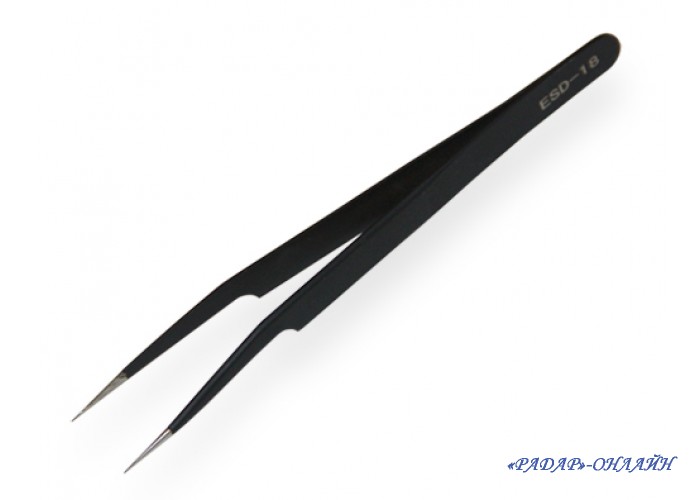Пинцет ESD-18 VETUS 123 мм