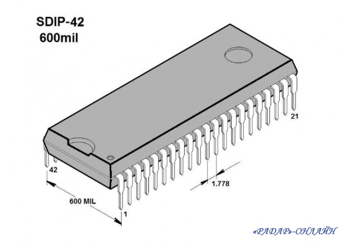 Микросхема LA 7391A /42-sdip/