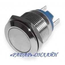 Кнопка PBS-28B-2/J антивандальнаб плоска, під пайку