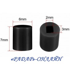 Кришка до кнопки N68 кругла чорна