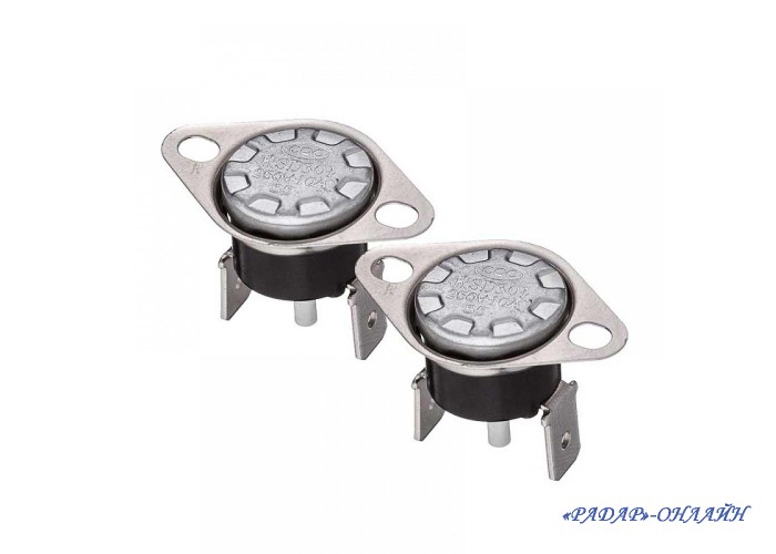 Термостат KSD301 V 140°C 10A + кнопка